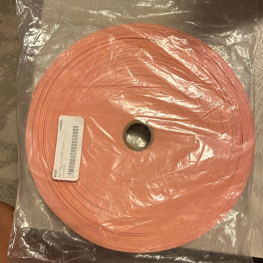 Bulk pointe shoe elastic
